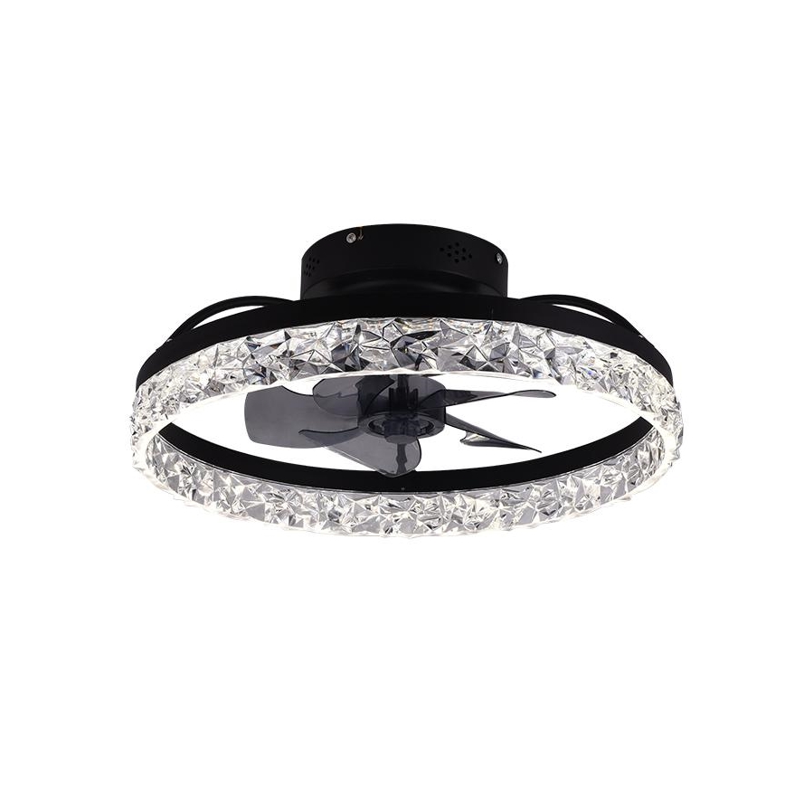 Iluminação de teto LED com regulação e ventoinha LED/35W/230V 3000-6500K preto + comando