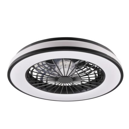 Iluminação de teto LED com regulação e ventoinha LED/48W/230V 3000-6500K preto + comando