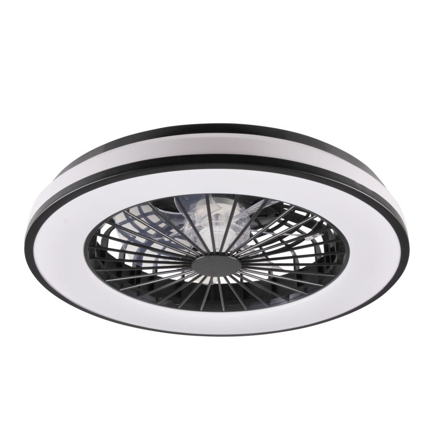 Iluminação de teto LED com regulação e ventoinha LED/48W/230V 3000-6500K preto + comando