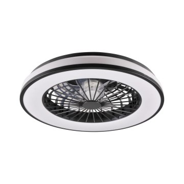 Iluminação de teto LED com regulação e ventoinha LED/48W/230V 3000-6500K preto + comando