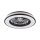 Iluminação de teto LED com regulação e ventoinha LED/48W/230V 3000-6500K preto + comando