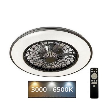 Iluminação de teto LED com regulação e ventoinha OPAL LED/48W/230V 3000-6500K + comando