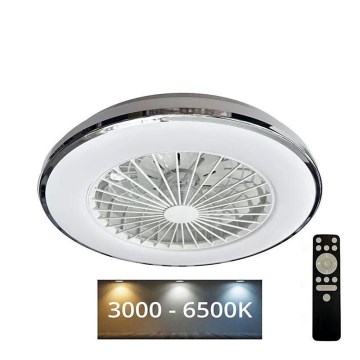 Iluminação de teto LED com regulação e ventoinha OPAL LED/48W/230V 3000-6500K + comando
