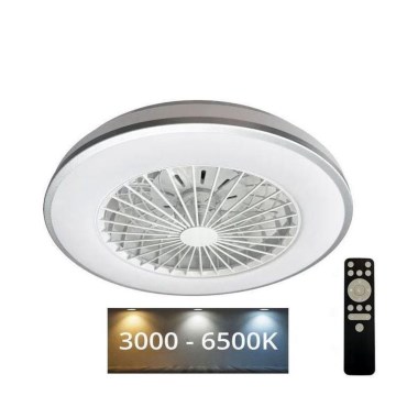 Iluminação de teto LED com regulação e ventoinha OPAL LED/48W/230V 3000-6500K + comando