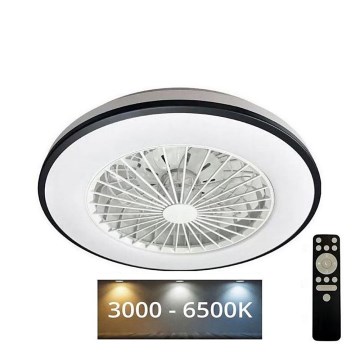 Iluminação de teto LED com regulação e ventoinha OPAL LED/48W/230V 3000-6500K + comando