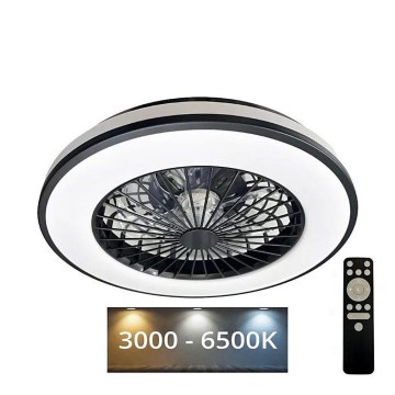 Iluminação de teto LED com regulação e ventoinha OPAL LED/48W/230V 3000-6500K + comando