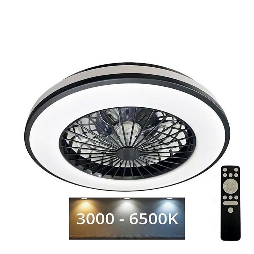 Iluminação de teto LED com regulação e ventoinha OPAL LED/48W/230V 3000-6500K + comando