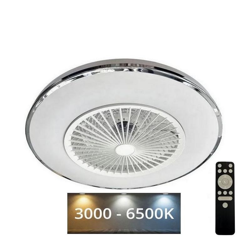 Iluminação de teto LED com regulação e ventoinha OPAL LED/72W/230V 3000-6500K + comando