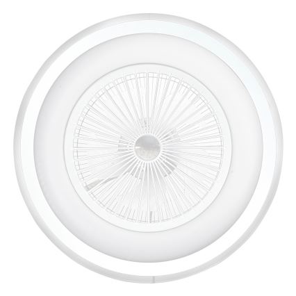 Iluminação de teto LED com regulação e ventoinha ZONDA LED/48W/230V 3000-6000K branco + controlo remoto