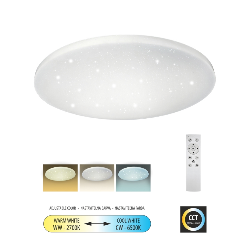Iluminação de teto LED com regulação IPOLY LED/60W/230V 2700-6500K diâmetro 58 cm + comando