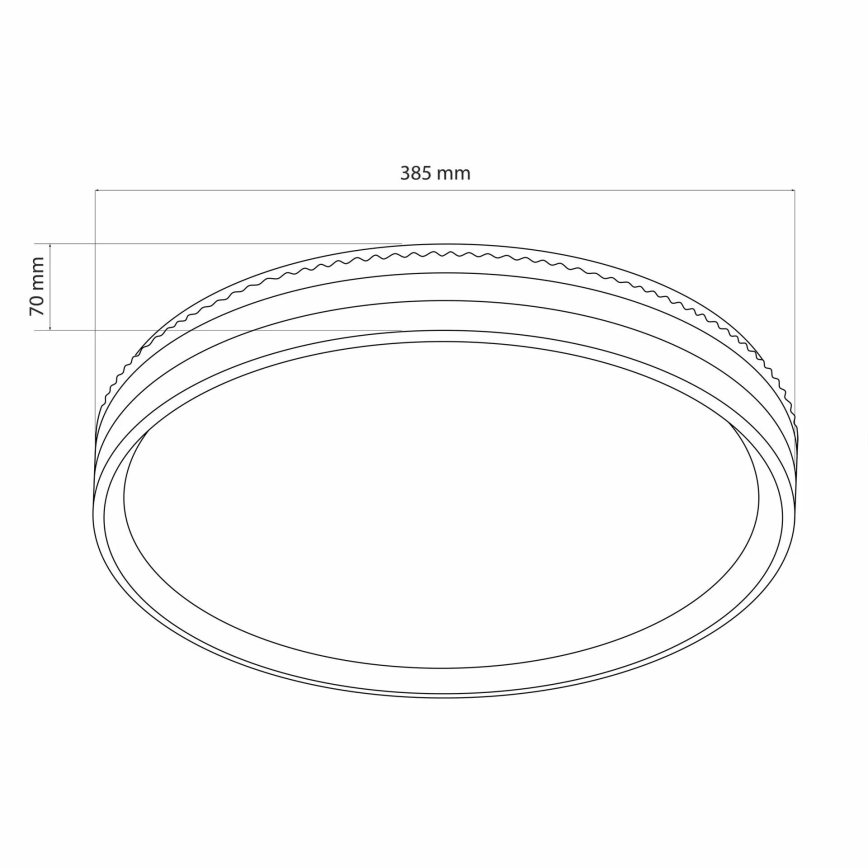 Iluminação de teto para casa de banho LED com regulação JADWIGA LED/42W/230V diâmetro 38,5 cm 3000-6000K IP44 + comando