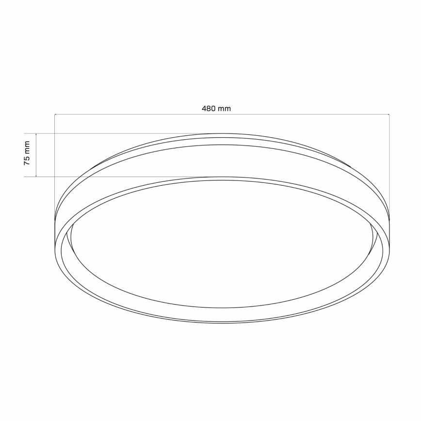 Iluminação de teto para casa de banho LED com regulação JADWIGA LED/72W/230V diâmetro 48 cm 3000-6000K IP44 + comando