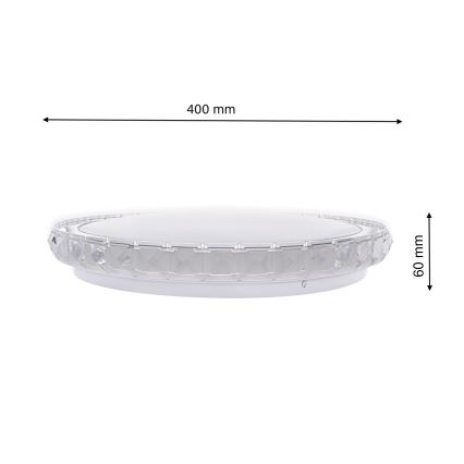 Iluminação de teto LED com regulação LAYLA com controlo remoto 1xLED/26W/230V