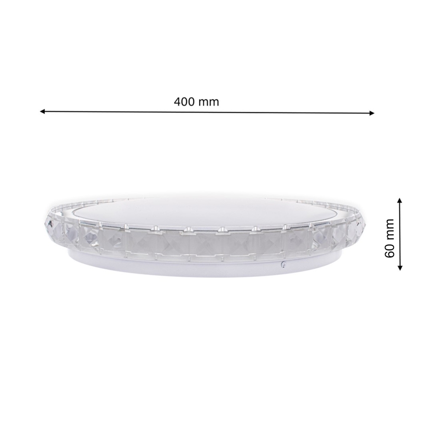 Iluminação de teto LED com regulação LAYLA com controlo remoto 1xLED/26W/230V