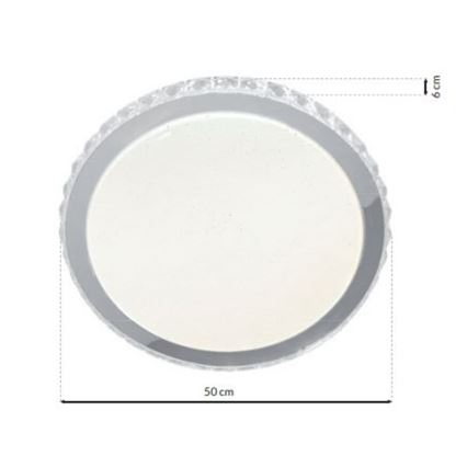 Iluminação de teto LED com regulação LAYLA com controlo remoto 1xLED/66W/230V