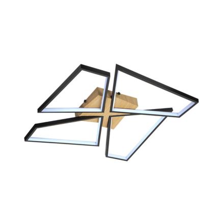 Iluminação de teto LED com regulação LED/115W/230V 3000-6500K castanho/preto + comando