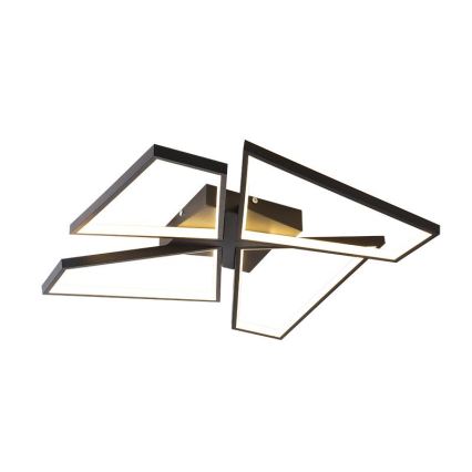 Iluminação de teto LED com regulação LED/115W/230V 3000-6500K preto + comando