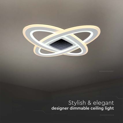 Iluminação de teto LED com regulação LED/130W/230V 3000-6500K + controlo remoto