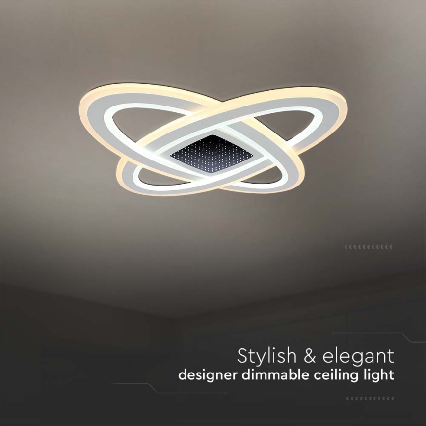 Iluminação de teto LED com regulação LED/130W/230V 3000-6500K + controlo remoto