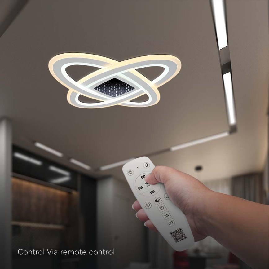 Iluminação de teto LED com regulação LED/130W/230V 3000-6500K + controlo remoto