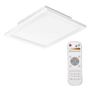 Iluminação de teto LED com regulação LED/20W/230V + controlo remoto quadrado 2700K-6000K