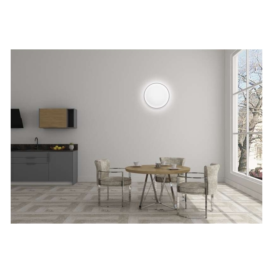 Iluminação de teto LED com regulação LED/24W/230V + controlo remoto redondo 2700K-6500K