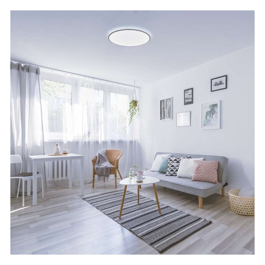 Iluminação de teto LED com regulação LED/24W/230V + controlo remoto redondo 2700K-6500K