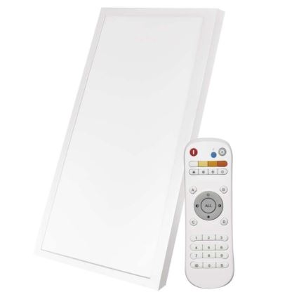 Iluminação de teto LED com regulação LED/25W/230V + controlo remoto retângulo 2700K-6500K