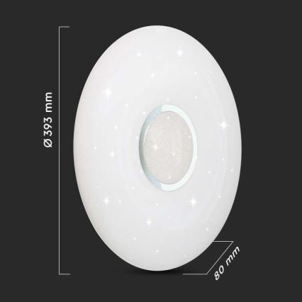 Iluminação de teto LED com regulação LED/40W/230V 3000/4000/6500K + comando