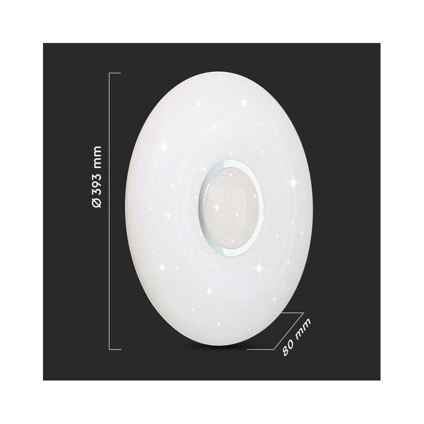 Iluminação de teto LED com regulação LED/40W/230V 3000/4000/6500K + comando