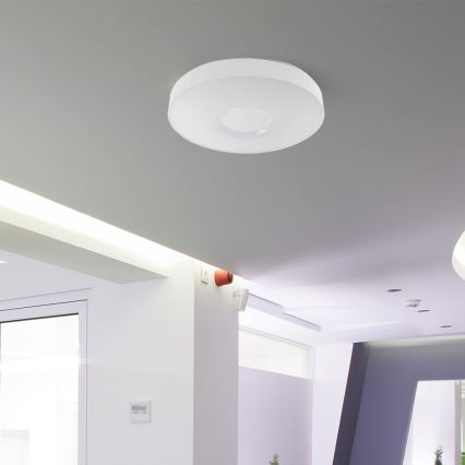 Iluminação de teto LED com regulação LED/40W/230V 3000-6500K 39 cm branco + comando