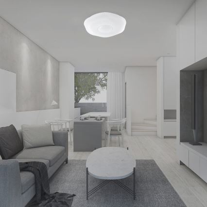 Iluminação de teto LED com regulação LED/40W/230V 3000-6500K 40 cm branco + comando