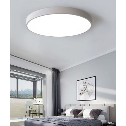 Iluminação de teto LED com regulação LED/40W/230V 3000-6500K diâmetro 40 cm branco + comando