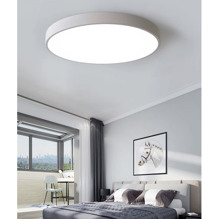 Iluminação de teto LED com regulação LED/40W/230V 3000-6500K diâmetro 40 cm branco + comando