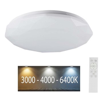 Iluminação de teto LED com regulação LED/40W/230V 3000K/4000K/6500K + controlo remoto