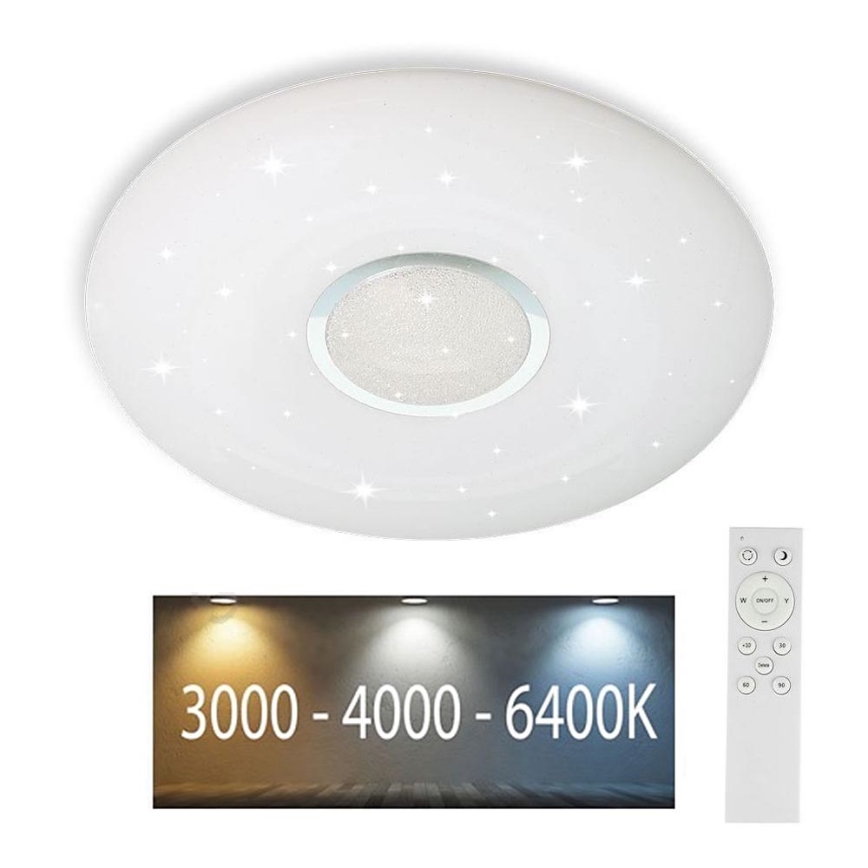 Iluminação de teto LED com regulação LED/40W/230V 3000K/4000K/6500K + controlo remoto
