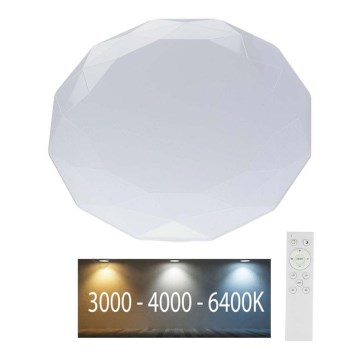 Iluminação de teto LED com regulação LED/40W/230V 3000K/4000K/6500K + controlo remoto