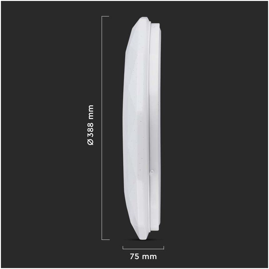 Iluminação de teto LED com regulação LED/40W/230V 3000K/4000K/6500K + controlo remoto