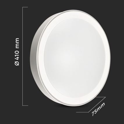 Iluminação de teto LED com regulação LED/40W/230V 3000K/4000K/6500K + controlo remoto