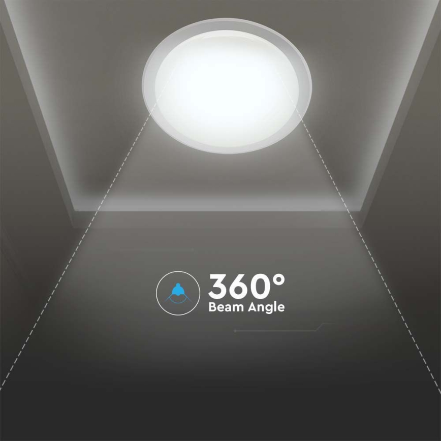 Iluminação de teto LED com regulação LED/40W/230V 3000K/4000K/6500K diâmetro 56,5 cm + comando