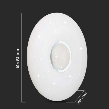 Iluminação de teto LED com regulação LED/40W/230V 3000K/4000K/6500K + controlo remoto