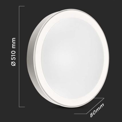 Iluminação de teto LED com regulação LED/40W/230V 3000K/4000K/6500K + controlo remoto