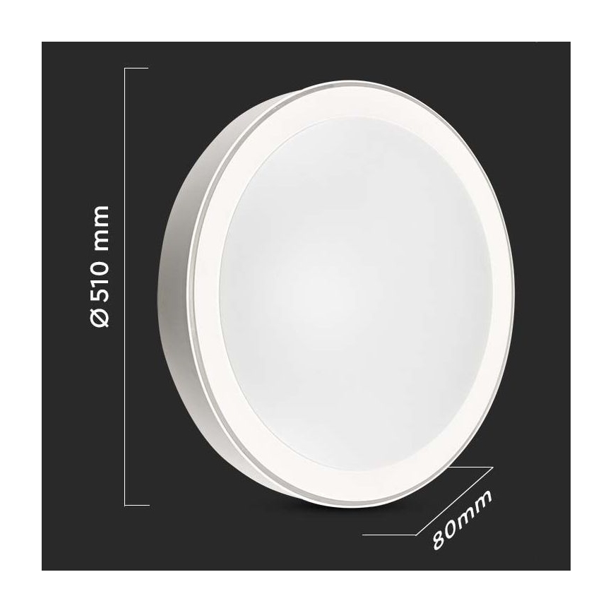 Iluminação de teto LED com regulação LED/40W/230V 3000K/4000K/6500K + controlo remoto