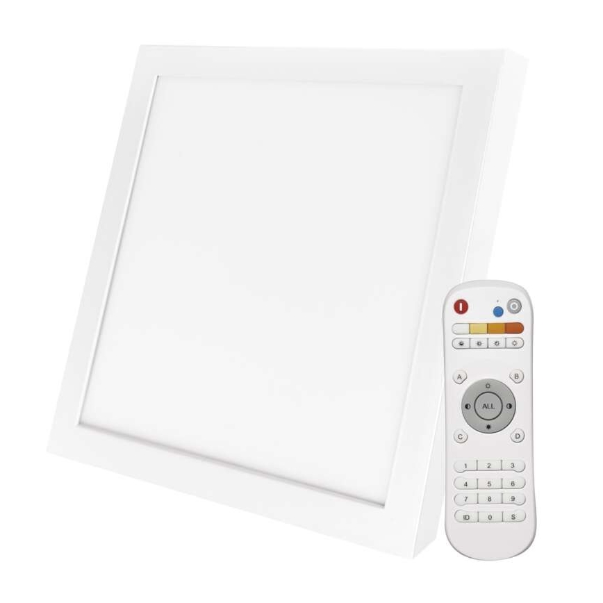 Iluminação de teto LED com regulação LED/40W/230V + controlo remoto quadrado 2700K-6500K
