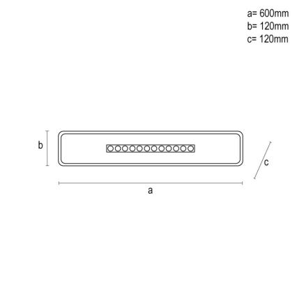 Iluminação de teto LED com regulação LED/42W/230V 3000-6500K branco + comando