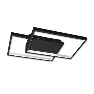 Iluminação de teto LED com regulação LED/45W/230V 3000-6500K preto + comando