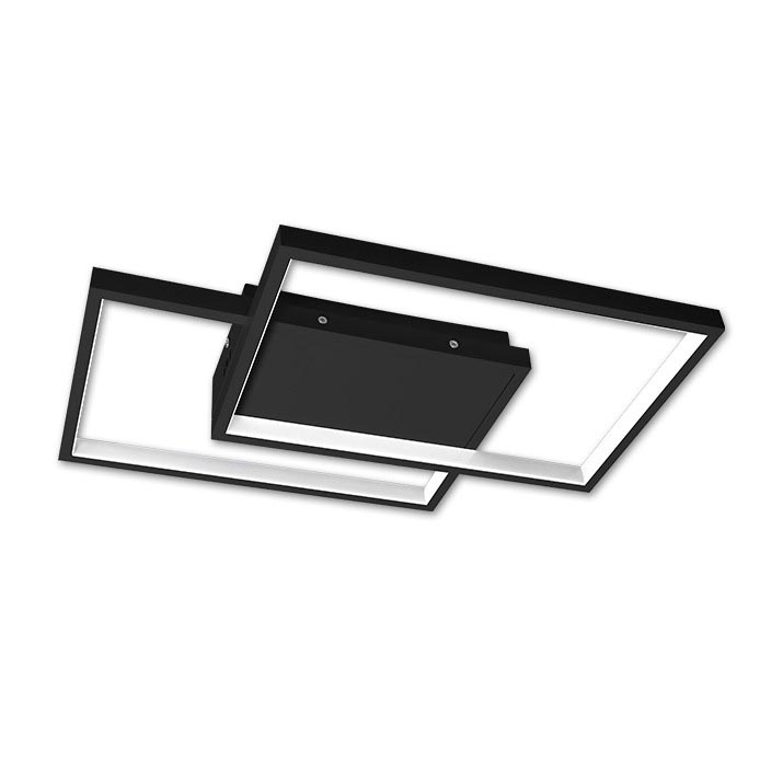 Iluminação de teto LED com regulação LED/45W/230V 3000-6500K preto + comando