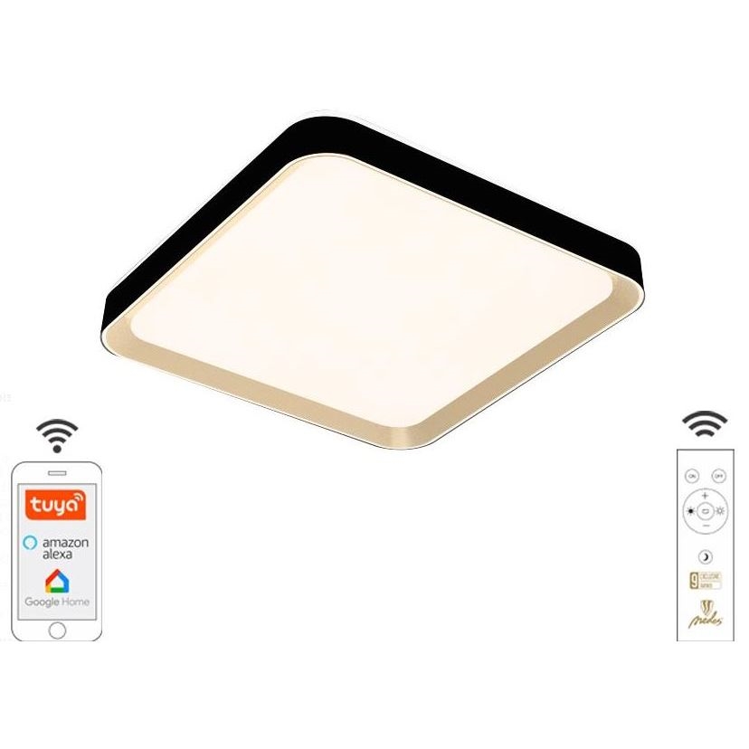 Iluminação de teto LED com regulação LED/48W/230V 2700-6500K Wi-Fi Tuya + controlo remoto