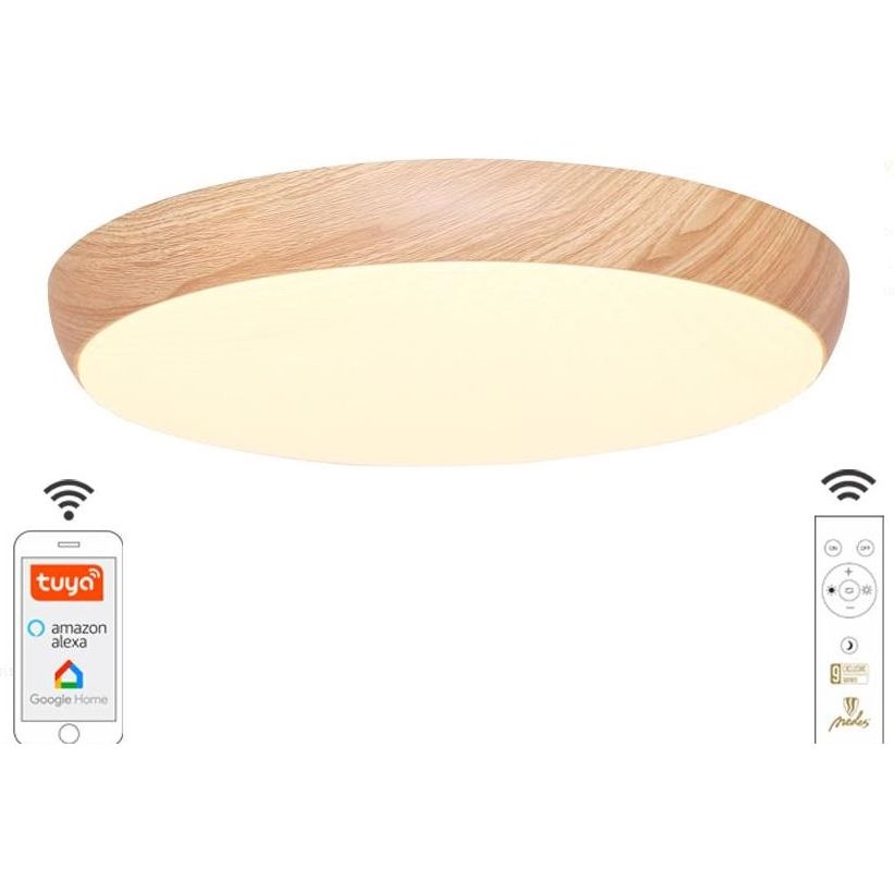 Iluminação de teto LED com regulação LED/48W/230V 2700-6500K Wi-Fi Tuya + controlo remoto