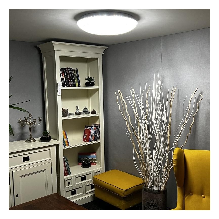 Iluminação de teto LED com regulação LED/48W/230V 2700-6500K Wi-Fi Tuya + controlo remoto